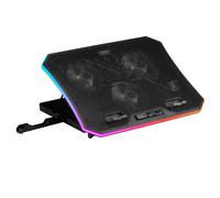 Mars Gaming MNBC6, Base Refrigeradora + Stand XL 19'' ARGB, 3 Ventiladores, Soporte Móvil
