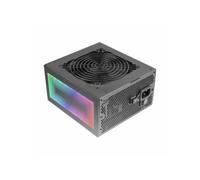 Mars Gaming MPB750S, Fuente Alimentación ATX ARGB 750W, 6 Años de Seguridad, 80Plus Bronze 230V EU, 90% Eficiencia, Ventilador 120mm AI-RPM, Iluminación ARGB MB Control, Tecnologías DC-DC y SMD, Negro