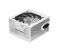Mars Gaming MPIII550, Fuente de Alimentación ATX 550W, 5 Años de Garantía, Tecnología Silenciosa AI-RPM, 85% Eficiencia, Blanco