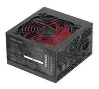 Mars Gaming MPIII650, Fuente Alimentación ATX 650W, 5 Años de Seguridad, 85% Eficiencia, Sistema Digital APFC, Ventilador FDB 120mm AI-RPM, Tecnologías DC-DC y SMD, Cables Planos Extralargos, Negro