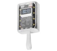 Mars Gaming MPK-10K, Power Bank Compacta 22.5W, Carga Rápida QC3.0 & PD3.0 10000mAh, Monitorización Inteligente de Batería con Carga Múltiple, Cordón + Linterna LED, Conectividad Universal, Blanco