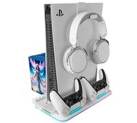 Soporte Multifunción RGB para PS5 Mars Gaming MPS5-B2/ Blanco