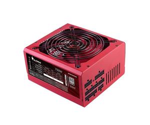Mars Gaming MPVU750M, Fuente Alimentación Full Modular 750W ATX, 10 Años Garantía, 80Plus Silver +87% Eficiencia, Ventilador 140mm FDB con Tecnología AI-RPM, Condensadores Japoneses 105º, Rojo