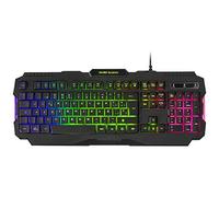 Mars Gaming MRK0, Teclado con Retroiluminación, USB/Alámbrico, Negro
