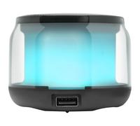 Mars Gaming MS-Aura, Altavoces Bluetooth 5.3, Chipset DSP Personalizado 15W, Iluminación RGB con Diseño Clearview 360º, Altavoces Compactos con Caja de Control de Volumen y RGB, Entrada AUX-IN, Negro
