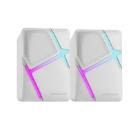 Mars Gaming - MS-H, Altavoces Gaming RGB Flow, Drivers Invertidos y Sonido 3D-Surround 10W, Altavoces Compactos con Caja - MSHW