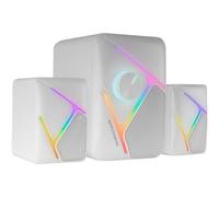 Mars Gaming MS-H21 Altavoces Gaming RGB 2.1 y Subwoofer 35W Blanco