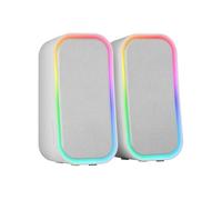 Altavoces con Bluetooth Mars Gaming MS-OM/ 20W/ 2.0/ Blanco