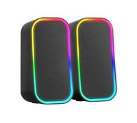 Mars Gaming MS-OM Altavoces Gaming RGB 20w Bluetooth 5.3 Caja Control Volumen Negro