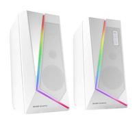 Mars Gaming MS7 Altavoces Gaming 2.0 Bluetooth RGB 20W Blancos