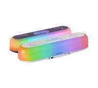 Mars Gaming - MSB-ORB, Altavoz Portátil + Barra de Sonido 20W, Iluminación Orbilight RGB 360º, Soundbar con Sistema de - MSBORBW