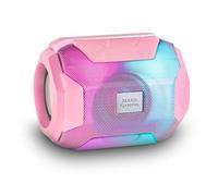 Mars Gaming MSBAX, Altavoz Bluetooth 10W, Iluminación RGB Flow, Drivers Ultra-Bass, Bluetooth 5.0, USB/MicroSD/Radio FM, 8 Horas de Autonomía, Compacto y Portátil, Rosa