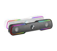 Mars Gaming MSBX, Barra de Sonido RGB, Bluethooth 5.0 + Jack 3.5, Sonido DSP 10W, Barra de Sonido Negro o Blanco