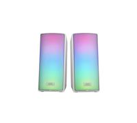 Mars Gaming - MSRGB2, Altavoces Bluetooth 5.3 15W, Procesador de Sonido DSP, Iluminación RGB Dinámica, Frontal Total M - MSRGB2W