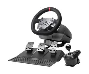 Mars Gaming MWH-RSX Volante Simracing Force Feedback Motor Dual Set 3 Pedales Palanca de Cambios