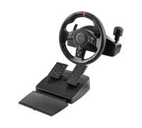 Mars Gaming MWH-RSXONE, Volante SimRacing, Zero Dead Zone y Giro 270°, Vibración DriveSense, Palanca Secuencial + Levas, Pedalera XL con Reposapiés, PC|PS3|PS4|Xbox One|Xbox Series X-S|Switch, Negro