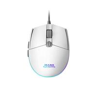 Mars Gaming MMG, Ratón Gaming Compacto 3200 dpi RGB Flow, Switches Mecánicos HUANO, Diseño Ligero Antideslizante, 6 Botones, Windows, Linux, Mac, PS4, PS5, Xbox One, Xbox Series X-S, Blanco
