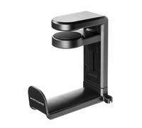 Mars Gaming Soporte Auriculares Tipo Pinza, Ajustable, Rotación 360 Grados, MHH, Color Negro, Tamaño Pequeño