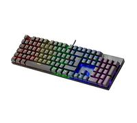 Mars Gaming Teclado MECANICO EN Frances MK422 Black Switch Azul PR DE 100Hz Anti-GHOSTING AVANZADO ILUMINACION RGB