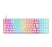 Mars Gaming Teclado MECANICO MKULTRA Blanco - Switch Rojo