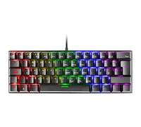 Mars Gaming Teclado MECANICO Ultra Compacto MK60 Black Switch Azul PR DE 100Hz Anti-GHOSTING AVANZADO ILUMINACION RGB