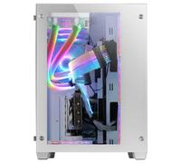 Mars Gaming MCV3 Blanco Torre Gaming Custom XXL E-ATX Ventana Cristal Templado Lateral y Frontal Estructura Modular Doble Cámara