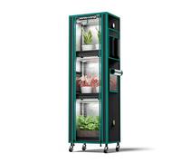 MARS HYDRO 2025 Plant Stand with Grow Lights Plant Shelf with 6 Full Spectrum LED Lamps (54 W, 12'') & Grow Tent Mini Greenhouse for Vegetables, Seedlings, Plant Growth 5000K, 16x12x47''