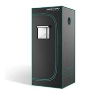 MARS HYDRO Tienda de cultivo reflectante (60 x 60 x 140 cm, hidropónica, bandeja extraíble, para plantas y espacios de crecimiento)