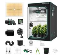 MARS HYDRO TSW2000 Indoor Cultivo Kit Completo 300w led Cultivo Dimmable Completo Specturm,120X120X200cm Grow Tent, Kit Cultivo Interior, con 6" Mejorado Ventilador en línea Filtro Kit