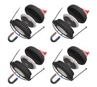 Mars Outpost | 4 X Suprema Funda magnética, Adhesiva & Abrazadera | Compatible con Apple AirTag Gen. 1 & 2 | Carcasa Resistente al Agua, a Golpes y Vibraciones | UE