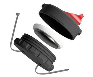 Mars Outpost | BÁSICA Funda Adhesiva & Abrazadera | Compatible con Apple AirTag Gen. 1 & 2 | Carcasa Adhesiva Resistente al Agua, Golpes y Vibraciones | EU Made