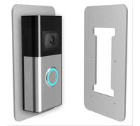 Mars Outpost Placa de pared Compatible con Battery Video Doorbell Plus/Pro y Doorbell 1/2/2. Gen/3/3 Plus/4 (Grey Metal)