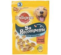 Pedigree Sa Récompense - Mini Bouchées au Bœuf et Fromage pour Chien, 6 Sachets de 140g de Friandises