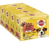 Mars Pedigree Vital Protection - Sachets fraîcheur pour Chien Adulte aux 4 saveurs en gelée, 48 sachets repas de 100g