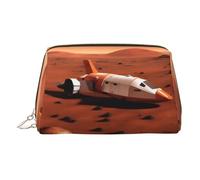 Mars Planet - Bolsa organizadora de artículos de aseo de piel, bolsa de maquillaje para mujer, Gold, Talla única, Neceser