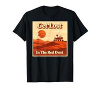 Mars Rover Get Lost In The Red Dust Retro Space Exploration Camiseta
