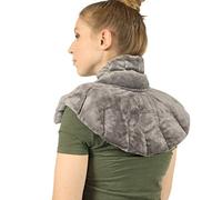 Mars Wellness - Envoltura térmica para cuello y hombros con calor para microondas y hombros, para terapia de hombros y cuello, hecha en Esta