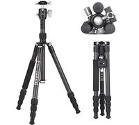 Marsace ET-1541T - Trípode profesional fotográfico portátil de 180 grados plegable de aleación de aluminio para Sony Nikon Canon