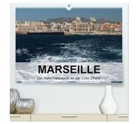 MARSEILLE - Die Hafenmetropole an der Côte d'Azur (hochwertiger Premium Wandkalender 2026 DIN A2 quer), Kunstdruck in Hochglanz: Marseille, die Hafenmetropole an der Côte d'Azur vom Wasser aus gesehen