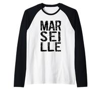 Marsella, Francia, Provenza, Costa Azul, Ródano, Europa Camiseta Manga Raglan