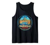Marsella Francia Viaje Souvenir City Gift Camiseta sin Mangas
