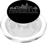 Marsella, Sur de Francia, Minimal Line Art, French Lovers PopSockets PopGrip para MagSafe