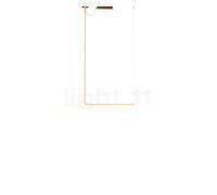 Marset Ambrosia, lámpara de suspensión LED, alt.146,6 cm - anch.120 cm - dorado mate