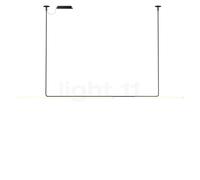 Marset Ambrosia, lámpara de suspensión LED, alt.146,6 cm - anch.315 cm - negro