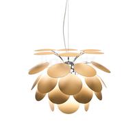 Marset Discocó, lámpara de suspensión, beige - ø53 cm