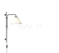 Marset Funiculi A Fabric lámpara de pared, negro/blanco
