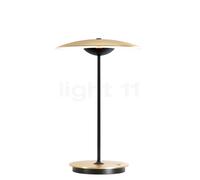 Marset Ginger 20 M, lámpara de sobremesa con batería LED, latón/blanco - con USB-C