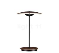 Marset Ginger 20 M, lámpara de sobremesa con batería LED, wengué - con USB-C