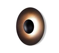 MARSET Ginger 20C, aplique de pared LED, Ø 20 cm, marrón/marrón