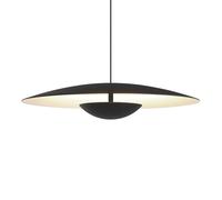 MARSET Ginger Colgante LED, Triac Ø32cm negro/blanco